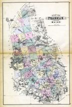 Franklin County Map, Maine State Atlas 1884